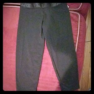 Brand New Black Victoria's Secret Pink Capris